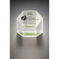 Lucite Embedment Hexagon Award